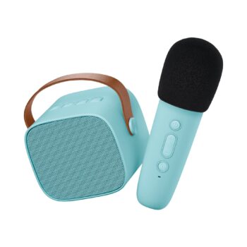 Wiederaufladbarer kabelloser Lautsprecher und Mikrofon – blue Pastel