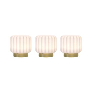Dentelles 9 Portable Tischleuchte 3 pcs. Ø9 Gold - Atelier Pierre