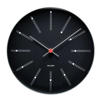 Bankers Wall Clock Black Ø29 - Arne Jacobsen