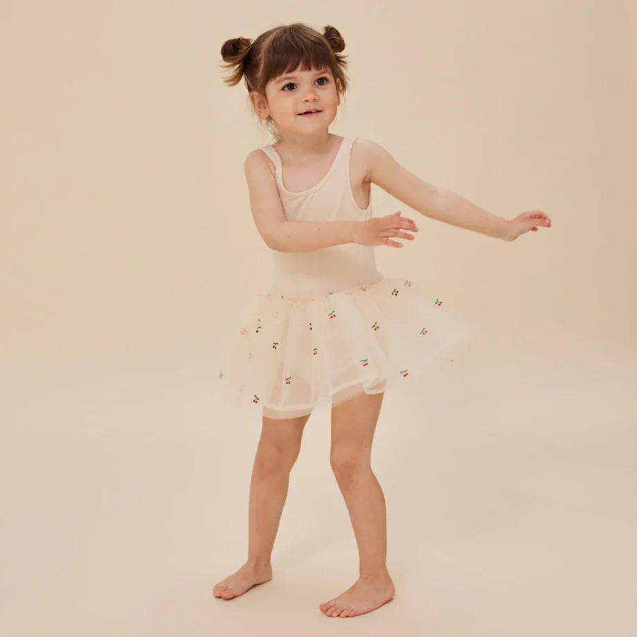 Trägerkleid, Fairy Ballerina Kirsche Glitter - Konges Sløjd