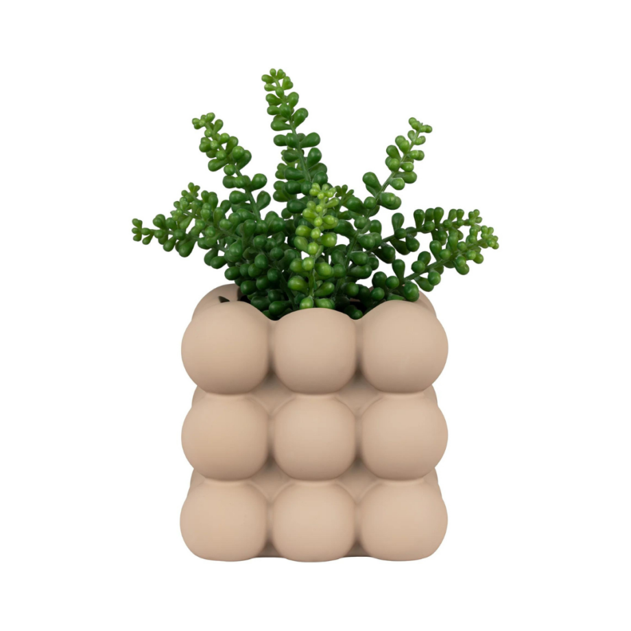 Bubble stoneware ceramic flower pot