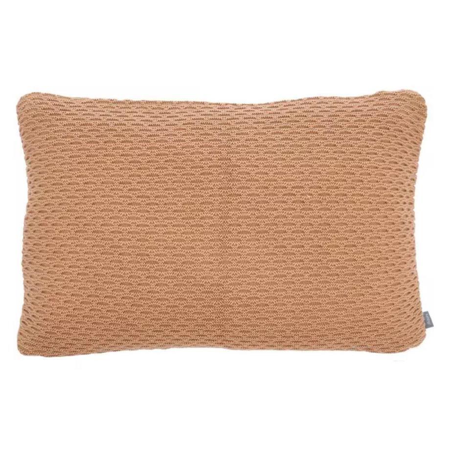 Södahl Kissen Wave Knit 40 x 60 cm, Braun/Camel