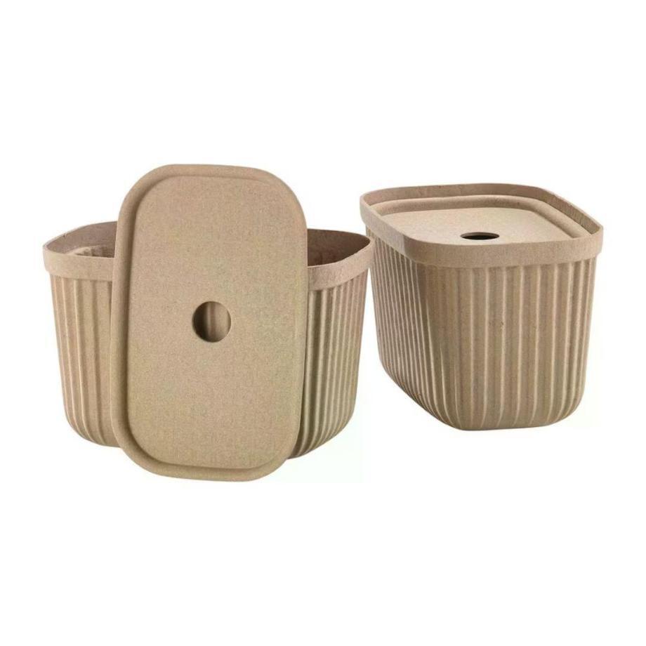 Zone Denmark Aufbewahrungsbox Pulp S 2 Stück, Beige