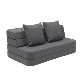 byKlipKlap KK 3 Fold Sofa XL Soft (140 cm) blau/grau