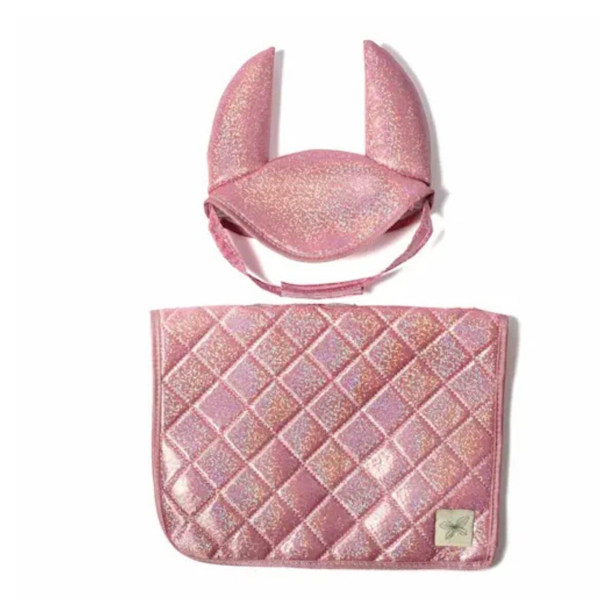 Saddle Pad and Bonnet, Pink - By Astrup