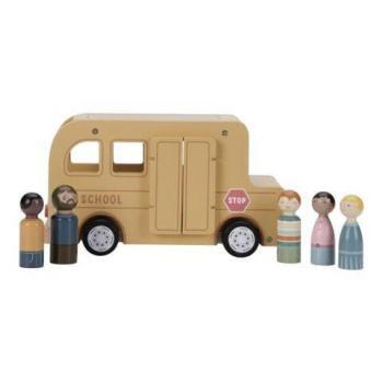 Wooden School Bus with Figures - Little Dutch