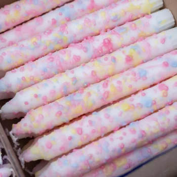 Taper Candles- Rainbow Confetti