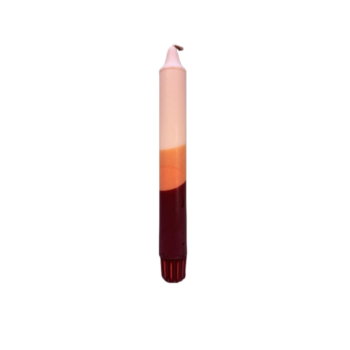 Taper Candle Brown / Orange