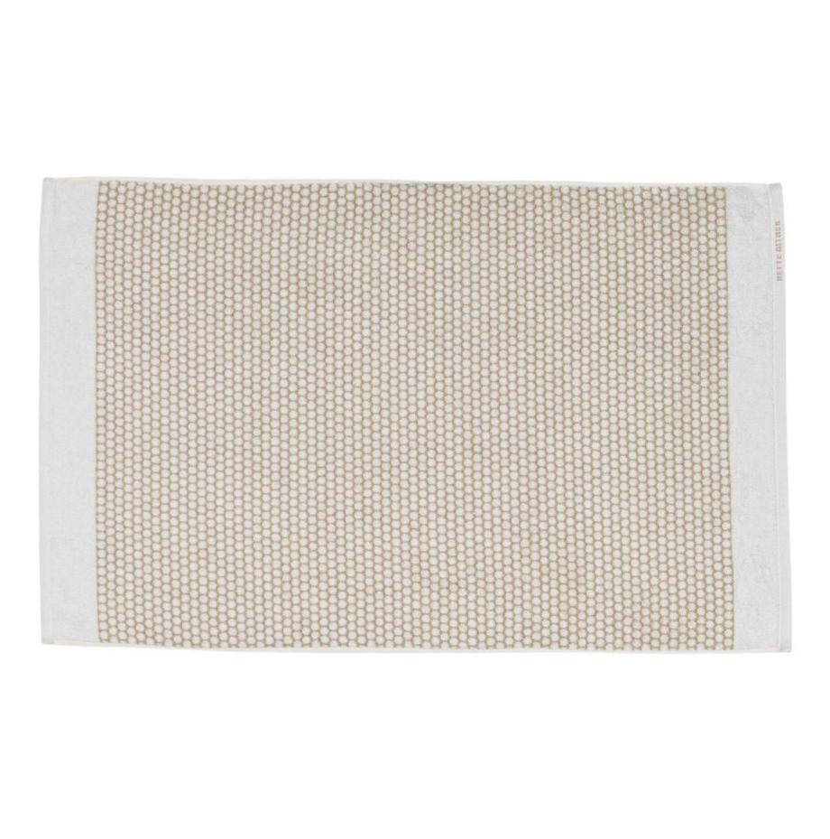 Grid Bath mat, Sand / Off-white - Mette Ditmer