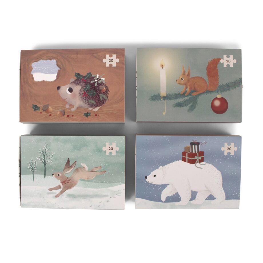 Set of 4 puzzles - Wonderful Winter