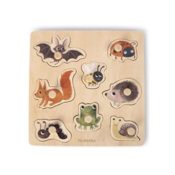 Wooden silhouette puzzle - Forest friends