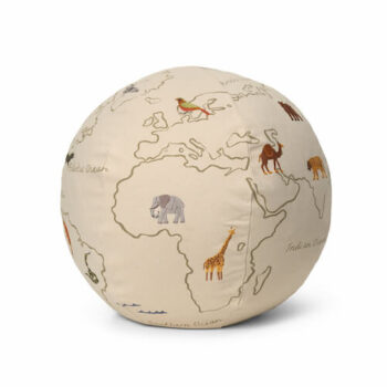 The World Pouf Off-white - Ferm Living