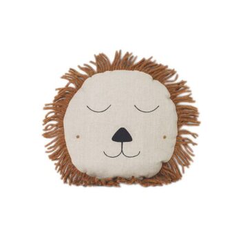 Safari Cushion - Lion - Natural