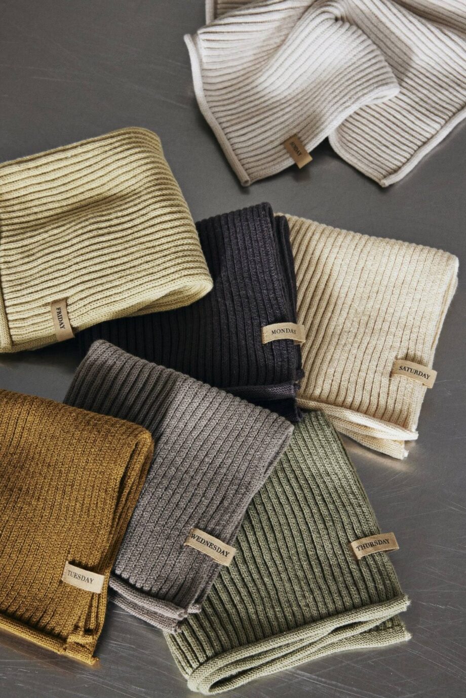 Tagestücher Washlappen 7er-Set, Calm - Ferm Living