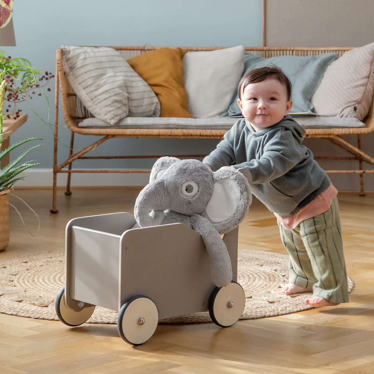 Baby walker, jetty beige - Sebra