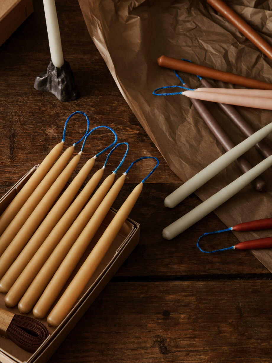 Dipped Candles - Set of 8 - Amber