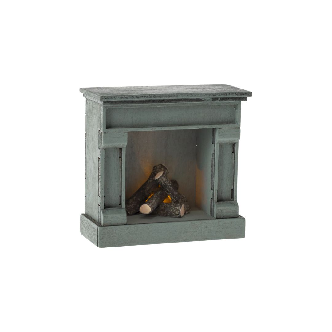 Fireplace, Mouse - Blue