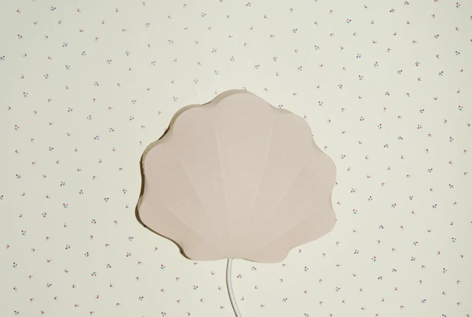 Muschel-Stofflampe Blush - Konges Sløjd