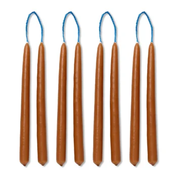 Dipped Candles - Set of 8 - Amber