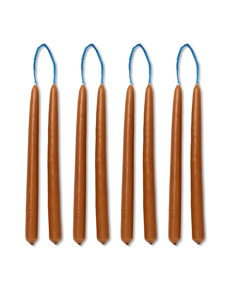 Dipped Candles - Set of 8 - Amber