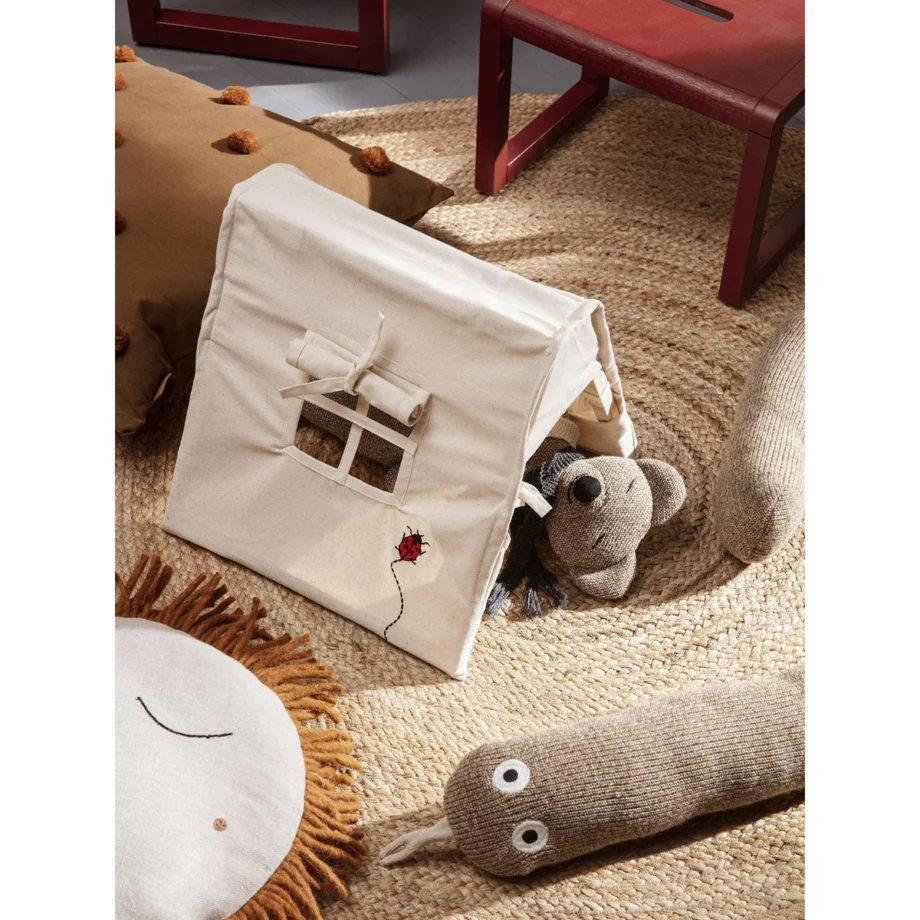 Mini Tent - Ladybird Embr. - Natural