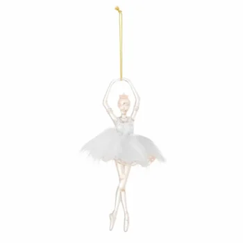 Misty Ornament, White, Plastic