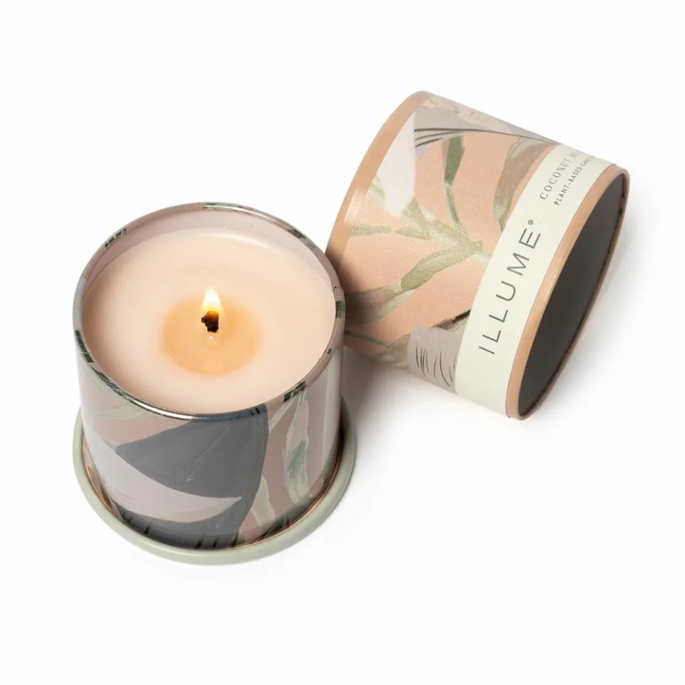 Coconut Milk Mango Demi Vanity Tin Candle, Rose,