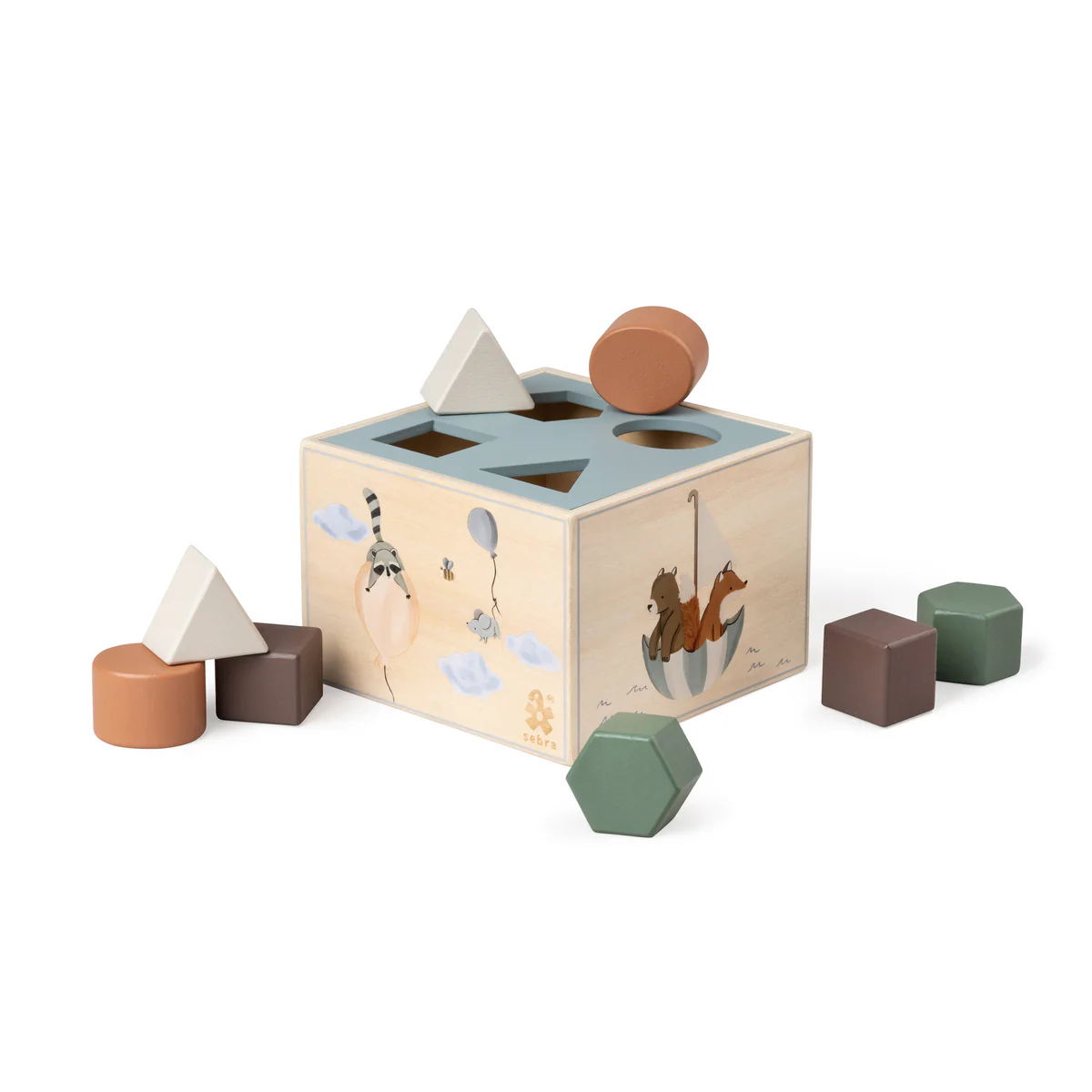 Wooden shape sorter, World of Sebra