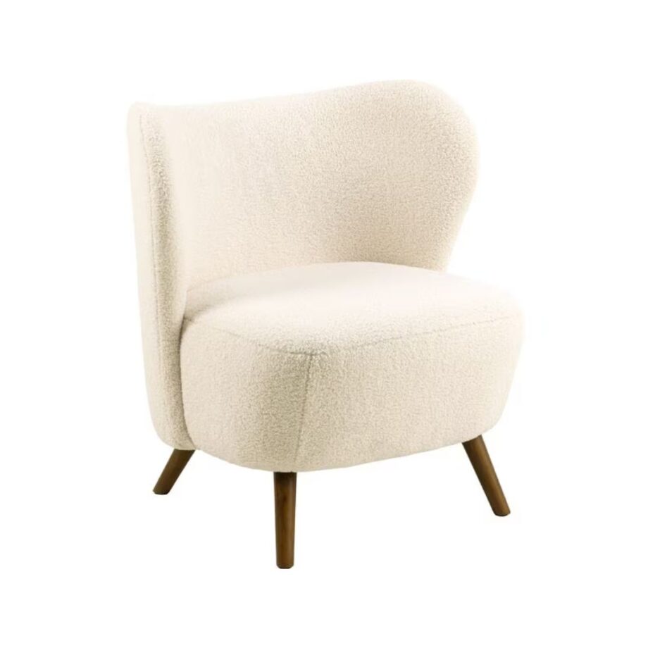 AC Design Sessel Crosby Holz/Textil, Cream