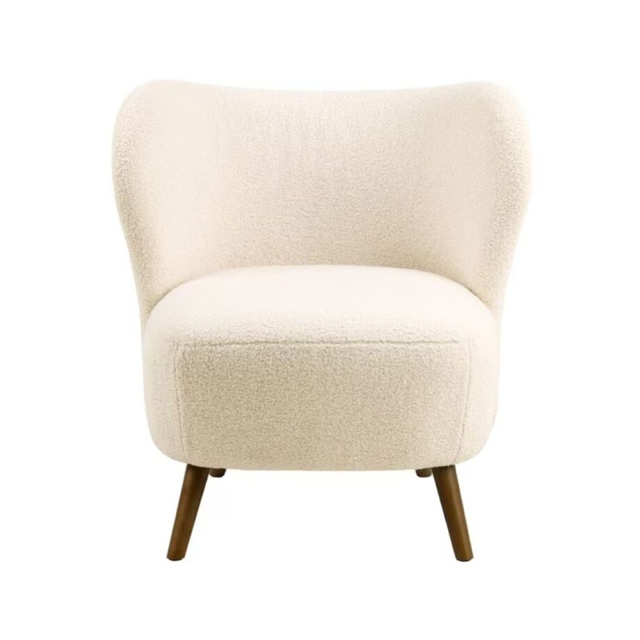 Crosby Armchair wood/textile, cream - AC Design