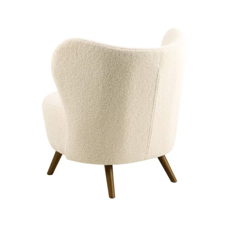 Crosby Armchair wood/textile, cream - AC Design