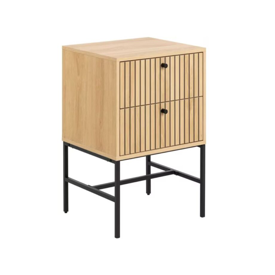 AC Design Nachttisch Albany 45.6 x 70 cm, Braun