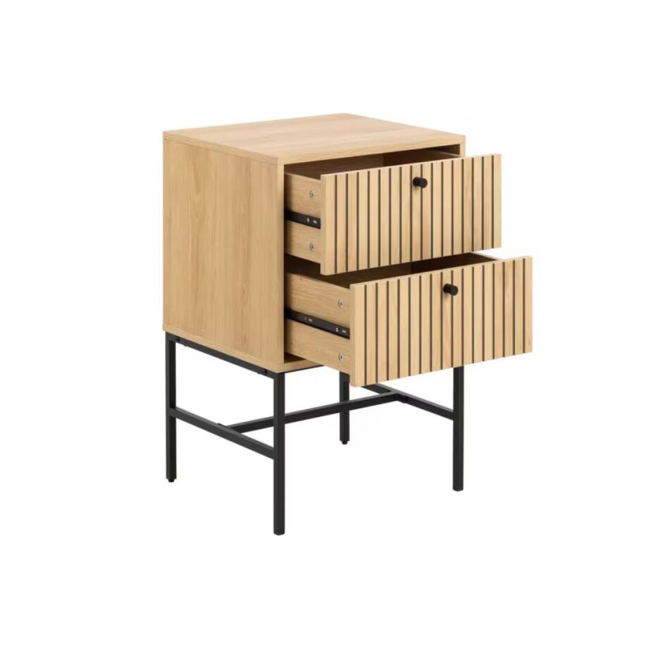 Bedside table Albany, brown - AC Design