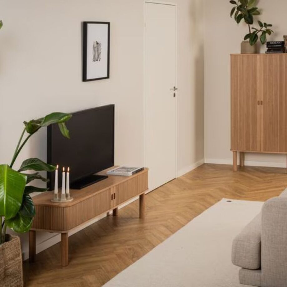 AC Design TV-Möbel Langley 140 x 40 cm, Braun