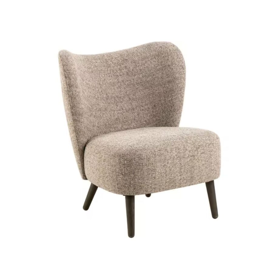 AC Design Sessel Elmont Eiche/Stahl, Beige