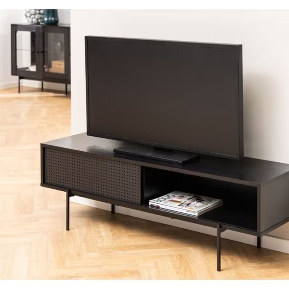 TV cabinet Angus, black - AC Design