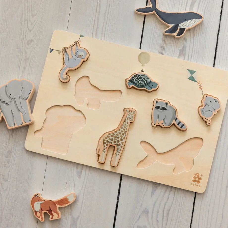 Wooden chunky puzzle, World of Sebra