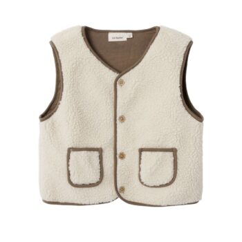 Gilet Vest Teddy Creme - Lil' Atelier
