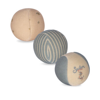 3 Pack Neoprene Beach Balls, Blue - Konges Sløjd