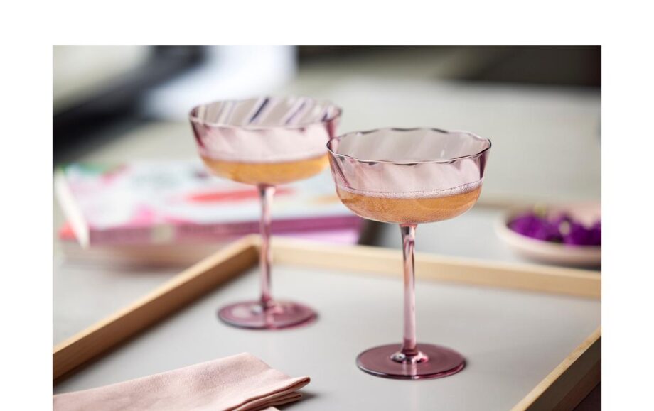 Lyngby Champagnerglas Vienna Lila, 4 Stück, 30 cl