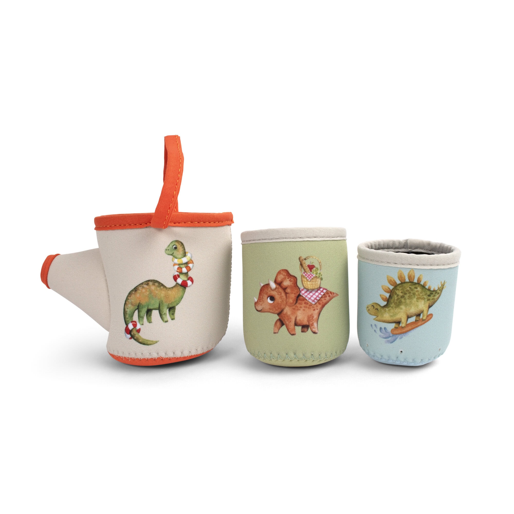 Neoprene bath toys - Dino activity cups