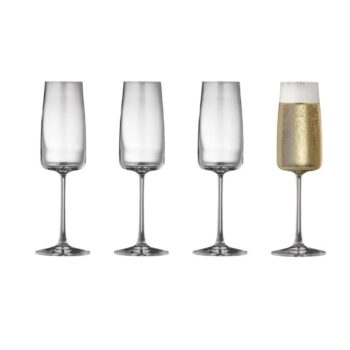 Champagne glass Zero 4 pieces - Lyngby Glas