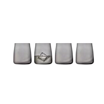 Lyngby Trinkglas Zero Dunkelgrau, 6 Stück, 42 cl