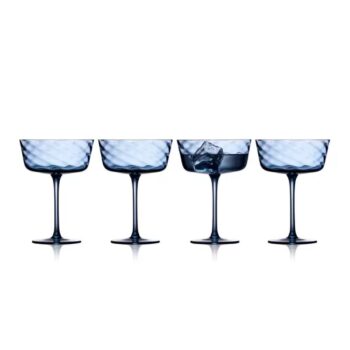 Lyngby Champagnerglas Vienna Blau, 4 Stück, 30 cl
