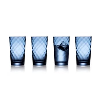 Lyngby Longdrinkglas Vienna Blau, 4 Stück, 45 cl