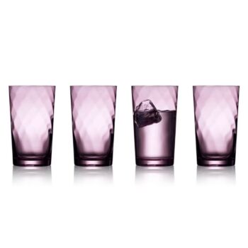 Lyngby Longdrinkglas Vienna Lila, 4 Stück, 45 cl