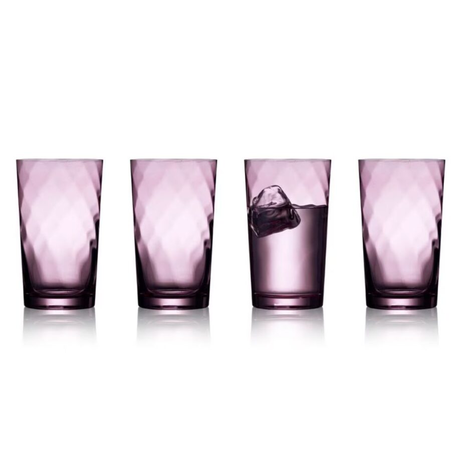 Lyngby Longdrinkglas Vienna Lila, 4 Stück, 45 cl