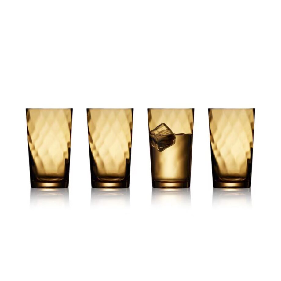 Lyngby Longdrinkglas Vienna Braun, 4 Stück, 45 cl