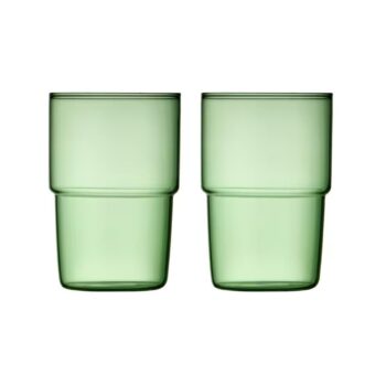 Drinking Glas Torino Green, 2 pcs - Lyngby