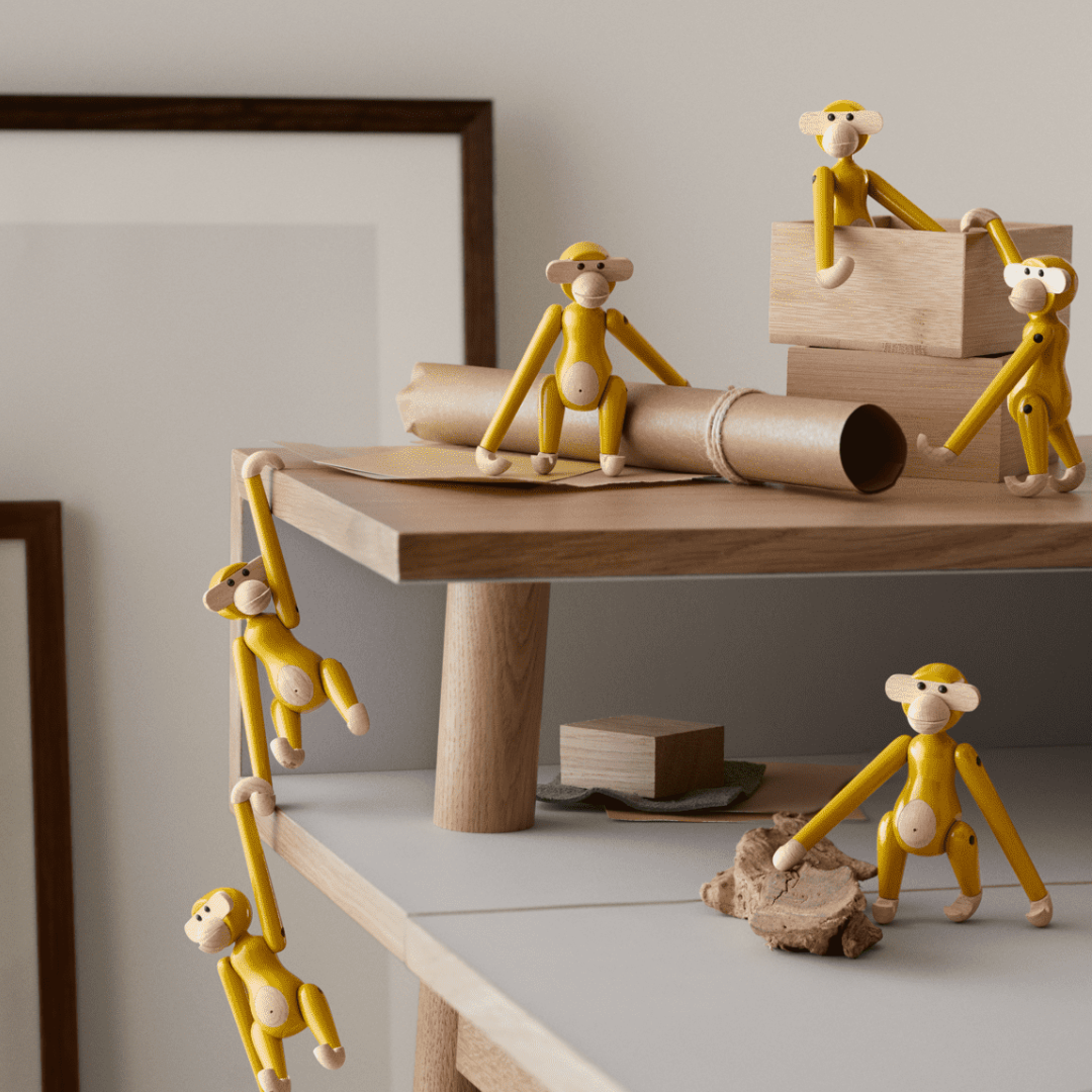 Monkey Mini Vintage yellow - Kay Bojesen